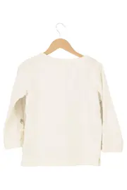 Vorschaubild 2 von Damen Sweatshirt Gr. 34/XS Weiß Langarm mit Schleifen