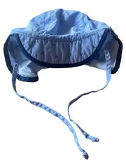Vorschaubild 1 von Baby Mütze Hut Kinder Blau Baumwolle Gestreift Sonnenhut