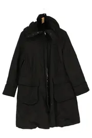 Vorschaubild 1 von Damen Parka Gr. 40/L Schwarz Casual Elegant Winterjacke Mantel