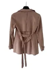 Vorschaubild 2 von Damen Trenchcoat Rosa Gr. XXS Klassisch Kurzmantel Business