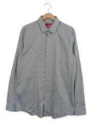 Vorschaubild 1 von Business Hemd Herren Grau Gr. 44/XS Modern Slim Fit Baumwolle
