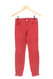 Vorschaubild 1 von Damen Jeans Skinny Fit Biker Rot Gr. W23