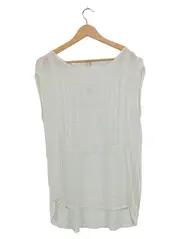 Vorschaubild 1 von Damen Bluse Shirt Gr. 36/S Weiß Bohemian Stickerei