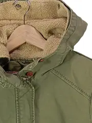 Vorschaubild 3 von Damen Parka mit Kapuze Gr. 36/S Oliv Winterjacke gefüttert