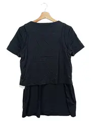 Vorschaubild 2 von Damen T-Shirt Schwarz Gr. 34/XS Basic Modern Baumwolle Kurzarm