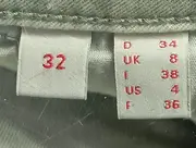 Vorschaubild 5 von Damen Stoffhose Gr. 34 XS Grün Casual Reißverschluss-Details