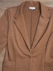 Vorschaubild 3 von Damen Blazer Gr. 38 M Braun Casual Polyester Baumwolle