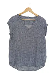 Vorschaubild 1 von Damen T-Shirt Gr. 40/L Blau Casual Viskose