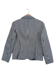 Vorschaubild 2 von Damen Blazer Kariert Business Gr. 40/M Mehrfarbig