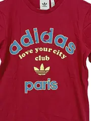 Vorschaubild 3 von Damen T-Shirt Paris Love Your City Club Rot Gr. 34/XS Baumwolle Sportlich