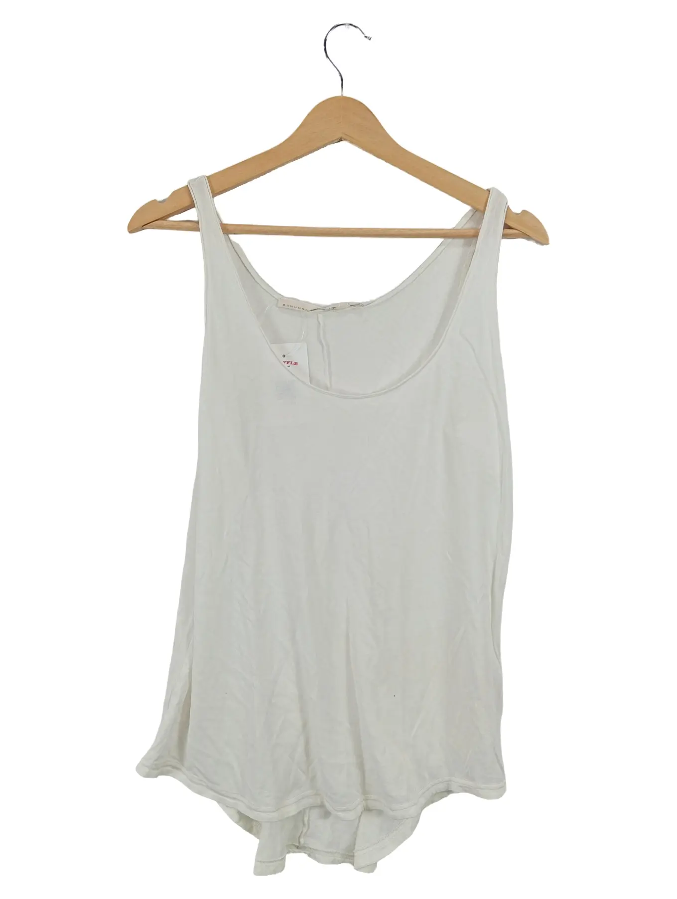 DOROTHEE SCHUMACHER Schumacher Damen Unterhemd Gr. 42 Weiß Basic Baumwolle Tank Top Shirt