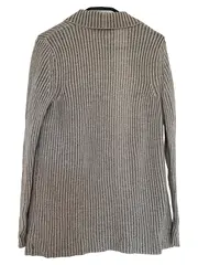 Vorschaubild 2 von Strickjacke Damen Beige Gr. 36/S Casual Rippstrick Meliert