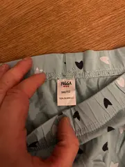 Vorschaubild 4 von Mädchen Schlafhose Pyjamahose Herzmuster Türkis Gr. 146/152