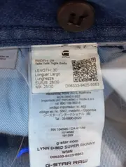 Vorschaubild 5 von Damen Jeans Slim Fit Blau W28/36/S Baumwolle Stretch Freizeit