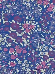 Vorschaubild 5 von Mädchen Freizeitkleid Blumenmuster Rüschen Blau Gr. 92 Kinder
