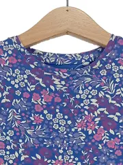 Vorschaubild 4 von Mädchen Freizeitkleid Blumenmuster Rüschen Blau Gr. 92 Kinder