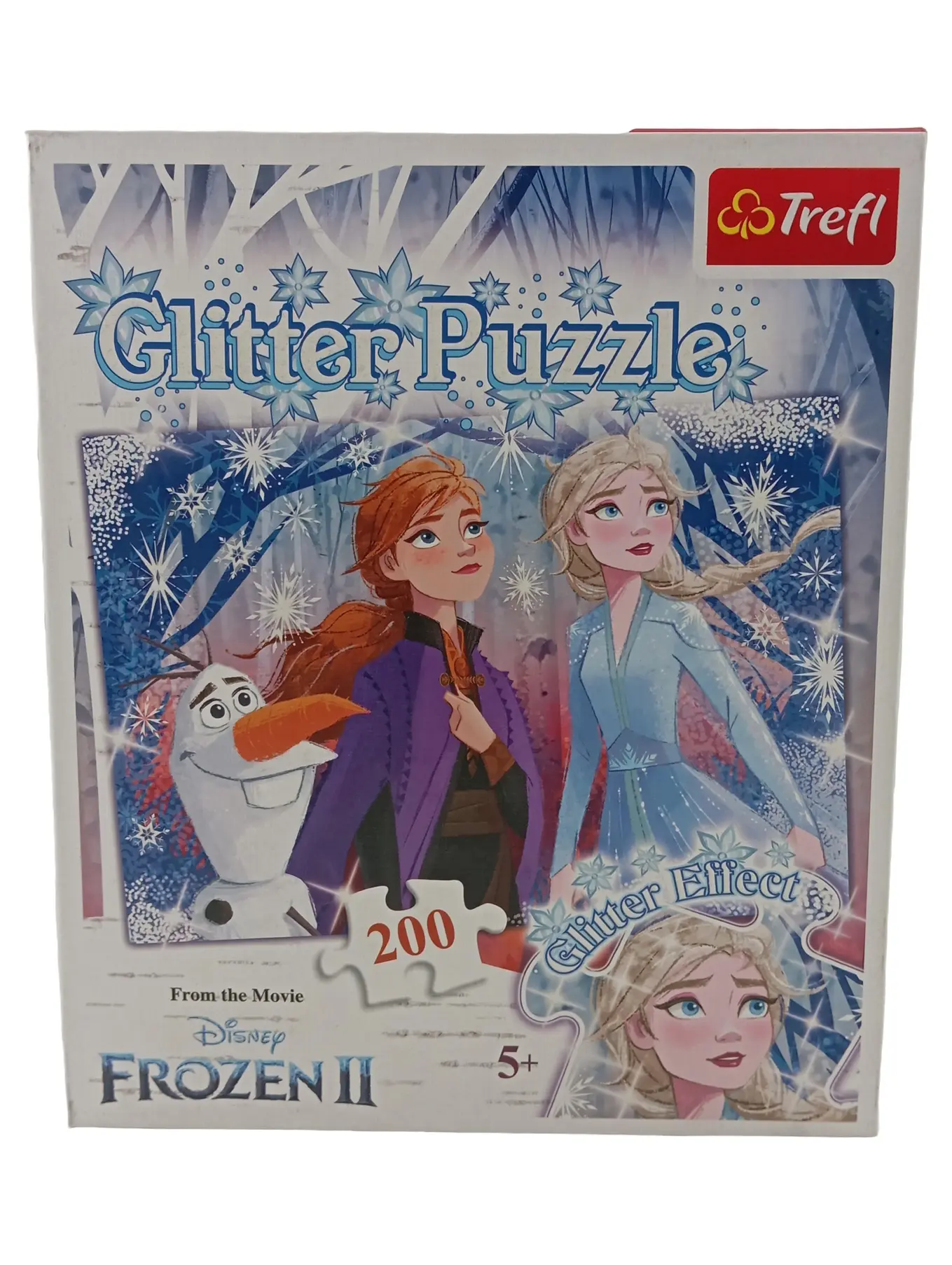 TREFL Frozen II Glitter Puzzle 200 Teile Elsa Anna Olaf Disney Kinder