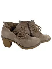 Vorschaubild 1 von Damen Stiefeletten Gr. 38 Braun Schnürung Reißverschluss Casual