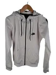 Vorschaubild 1 von Damen Trainingsjacke Kapuze Polyester Sport Weiß L