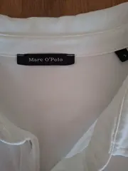 Vorschaubild 5 von Damen Hemdbluse Gr. 36/S Weiß Casual Viskose Langarm