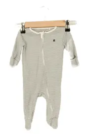 Vorschaubild 1 von Baby Body Gr. 68 Weiß Gestreift Stern Reißverschluss