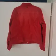 Vorschaubild 2 von Damen Leichte Jacke Rot Gr. 44/XXL Baumwolle Casual