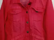 Vorschaubild 3 von Damen Leichte Jacke Rot Gr. 44/XXL Baumwolle Casual