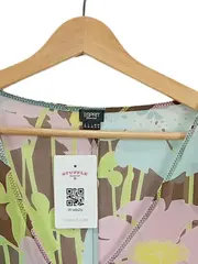 Vorschaubild 2 von Collection Damen Bluse Gr. 40 Blumenmuster Langarm Chiffon