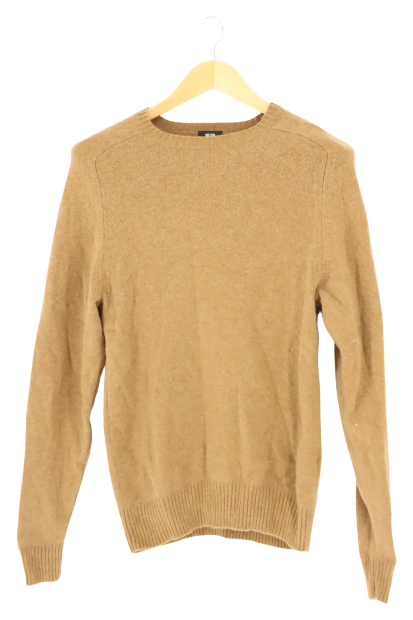 UNIQLO Pullover Herren S Braun Basic Casual Langarm