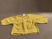 Vorschaubild 2 von Baby Mädchen Strickjacke Gelb Gr. 62-68 Schleifen Baumwolle