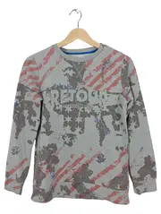 Vorschaubild 1 von Retour Kinder Sweatshirt Gr. 164 Grau Grafisch Logo-Print Casual Jungen
