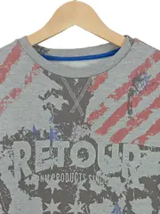 Vorschaubild 3 von Retour Kinder Sweatshirt Gr. 164 Grau Grafisch Logo-Print Casual Jungen