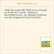 Vorschaubild 3 von Das große ABC-Spiel Lernspiel Kinder Buchstaben Alphabet Abenteuer