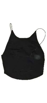 Vorschaubild 2 von Damen Top Schwarz Gr. S Spaghettiträger Basic Viskose