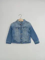 Vorschaubild 2 von Kinder Jeansjacke Gr. 104 Blau Casual Denim Jacke Mädchen