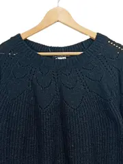 Vorschaubild 3 von Damen Pullover Schwarz Gr. N. Casual Strick