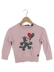 Vorschaubild 1 von Kinder Pullover Rosa Gr. 116 Casual mit Felix Kater Motiv