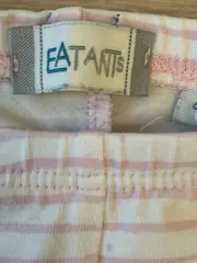 Vorschaubild 5 von Baby Mädchen Leggings Gr. 68 gestreift Baumwolle Applikationen Rüschen
