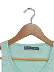 Vorschaubild 5 von Damen Sport Tanktop M Grün Geometrisches Muster Ärmellos