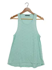 Vorschaubild 1 von Damen Sport Tanktop M Grün Geometrisches Muster Ärmellos