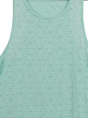 Vorschaubild 2 von Damen Sport Tanktop M Grün Geometrisches Muster Ärmellos