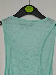 Vorschaubild 3 von Damen Sport Tanktop M Grün Geometrisches Muster Ärmellos