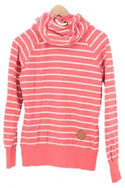 Vorschaubild 2 von Kapuzenpullover Damen Gr. 36/S Rot Gestreift Casual