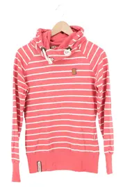 Vorschaubild 1 von Kapuzenpullover Damen Gr. 36/S Rot Gestreift Casual