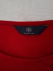 Vorschaubild 3 von Damen Freizeitkleid Rot Gr. 36-38 Langarm Casual