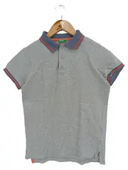 Vorschaubild 1 von Poloshirt Kinder Gr. 150/152 Grau Meliert