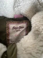 Vorschaubild 4 von dopodopo Mädchen Winterjacke Parka Gr. 98 Oliv mit Kapuze