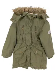 Vorschaubild 1 von dopodopo Mädchen Winterjacke Parka Gr. 98 Oliv mit Kapuze