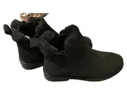 Vorschaubild 3 von Chelsea Boots Damen Gr. 40 Schwarz Wildleder Fellfutter