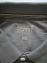 Vorschaubild 2 von Herren Poloshirt Grau XXL Organic Cotton Basic Kurzarm